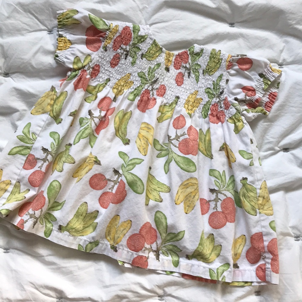 Catimini berry and banana dress